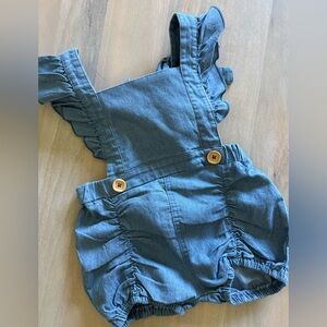 Etsy - 2T cotton denim play suit- romper